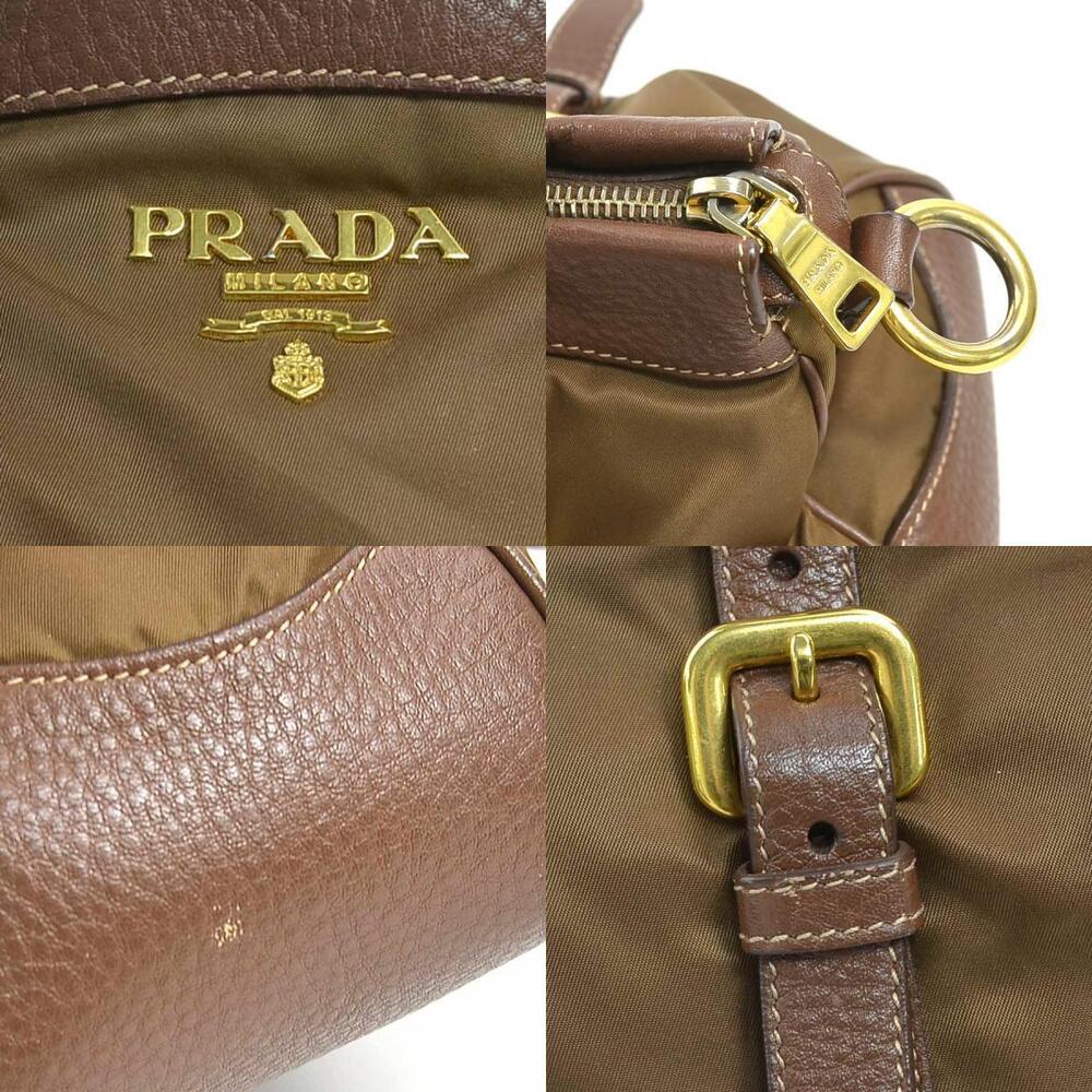 Prada handbag shoulder bag brown leather - Picture 4 of 4